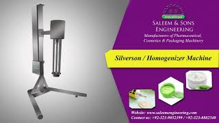 Silverson High Shear Homogenizer Working [upl. by Yajiv]