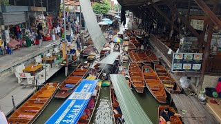 🇹🇭 Damnoen Saduak Floating Market Bangkok Thailand damnoensaduak floatingmarket bangkokthailand [upl. by Ettenad]