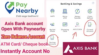 Paynearby Axis Bank account Open New Update Account Open Start Now Paynearby Retailer App Update [upl. by Toft]