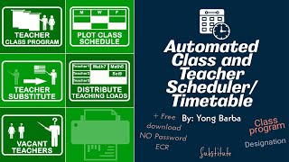 Automated Class and Teacher Scheduler  Timetable for Schools [upl. by Lundeen582]