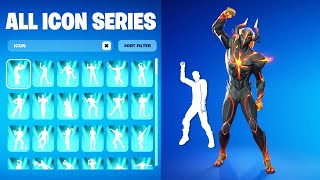 ALL FORTNITE ICON SERIES amp NEW TIKTOK EMOTES POLUS [upl. by Peterec196]