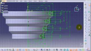 Catia Tutorial  Shaft and Groove  Part design [upl. by Rothenberg111]