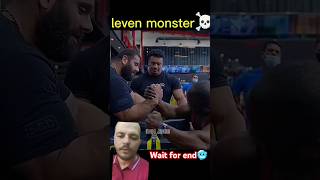 Leven Monster ☠️👽🔚 armwrestling greenscreen shorts [upl. by Tabatha57]