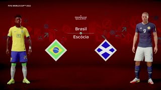 Brasil x Escócia  FIFA 23 Gameplay Copa do Mundo do Qatar 2022  Final [upl. by Needan]