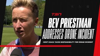 Bev Priestman apologizes takes responsibility for drone incidents [upl. by Tabitha]