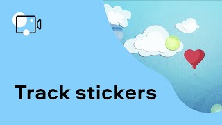 How to TRACK STICKERS for motion object  video editing Tutorial 2021 [upl. by Aihsit]