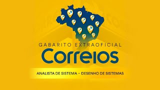 Gabarito Extraoficial Correios – Analista de Sistema  Desenho de Sistemas [upl. by Shreeves702]