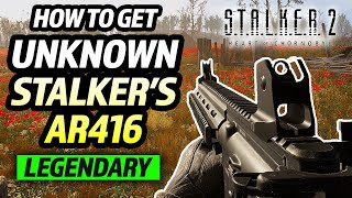 Stalker 2 How to get Unknown Stalker’s AR416 UNIQUE Weapon  The Poppy Field mission guide [upl. by Lehctim]