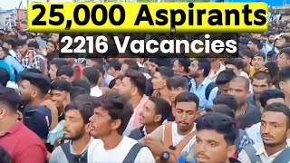 2200 Jobs 25000 Aspirants  Air India Recruitment Drive Creates StampedeLike Situation In Mumbai [upl. by Hajile]