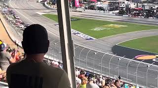 Late race restart at the nascar race in atlanta I really thought Kyle Busch was going to win [upl. by Eisdnyl]