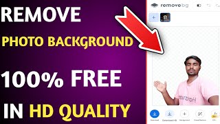 Removebg free download full image hd  how to remove photo background in hd quality [upl. by Kalil]