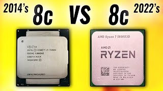 The FIRST DDR4 8 Core i75960x Vs The Last Ryzen 7 5800X3D [upl. by Giguere]