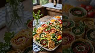 Delicious Tortilla Pinwheels Recipe [upl. by Ahsin844]