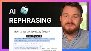 Rephrasing amp Paraphrasing with AI For Free 💬  Text Cortex [upl. by Donnell]