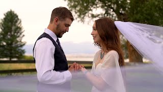 Zack amp Keelys Beautiful August Wedding in Montana  Moore Pictures [upl. by Giavani]