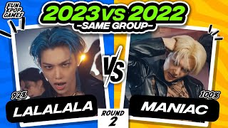 ROUND 2 SAVE ONE DROP ONE 2022 vs 2023 KPOP SONGS  FUN KPOP GAMES 2023 [upl. by Aitrop475]