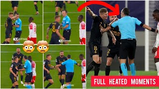 🤯🤯 Fully heated argument of Toni Kroos and Leipzig player Amdou Haidara after Brahim Díaz injured [upl. by Niwrek4]