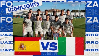 Highlights SpagnaItalia 10  Under 19  Amichevole [upl. by Ardrey538]