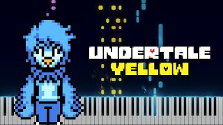 Birds of a Feather Martlet Theme  Undertale Yellow Soundtrack  Piano Cover Tutorial 3 staff [upl. by Rengia]