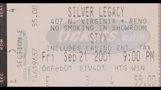 STYX  Live at the Silver Legacy Reno NV September 21 2001 [upl. by Hittel]