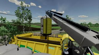 FS22 Collecting porta potties for manure [upl. by Naillil]