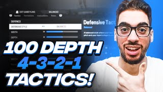 THE BEST 4321 CUSTOM TACTICS IVE USED ALL YEAR  100 DEPTH  FC 24 ULTIMATE TEAM [upl. by Haelhsa]