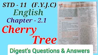 11th English Chapter 21 Cherry Tree Digests Questions and Answers [upl. by Glarum750]