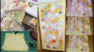 Patchwork – Kaleidoskopdecke nähen – Decke fertigstellen und aufhängen [upl. by Nimajeb]