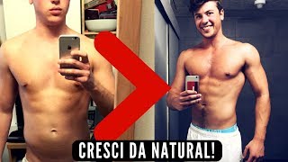 LE 3 REGOLE PER LA CRESCITA MUSCOLARE DA NATURAL [upl. by Ellemrac112]