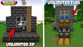 I Made Top 3 Useful Farms In Minecraft Pe 121 Hardcore  Blazepur 8 [upl. by Auqenes]