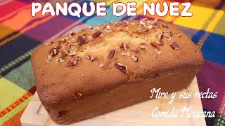 Panque de Nuez Receta Fácil y Deliciosa [upl. by Orson]