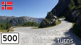 Norway 27 hairpins to Lysebotn [upl. by Siegfried]