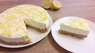 No bake Lemon Cheesecake  How to make perfect lemon cheese cake Homemade lemon cheesecake [upl. by Antonio]