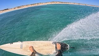 RAW POV SURFING PERFECT DUNES BEACH WITH TURTLES CARVES  SNAPS [upl. by Vareck]