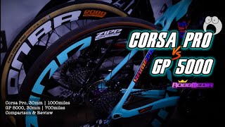 Vittoria Corsa Pro Vs Continental GP 5000 Tubeless  RobbArmstrong [upl. by Oretos]