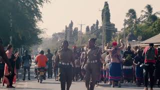 Percussion parade in frames of DUOS FESTIVAL in Kilifi Kenya [upl. by Nairbal374]