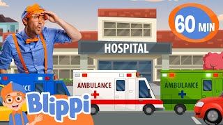 Ambulance Song  1 Hour of BLIPPI  Educational Songs For Kids [upl. by Kcim]