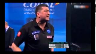 164 Finish by Mensur Suljovic T20T18BULL [upl. by Nikaniki770]