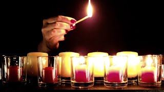 ASMR Lighting Candles with Matches  No Talking [upl. by Hsetih]