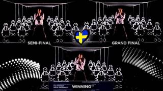 Måns Zelmerlöw  Heroes  SemiFinal  Grand Final  Winning Sweden  Eurovision 2015 50fps [upl. by Ahtreb]