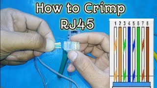 Paano magcrimp ng Rj45 tutorial tagalog [upl. by Inirt25]