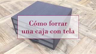 Cómo forrar una caja de madera con tela  DIY Tutorial Patchwork [upl. by Ardnosac545]