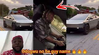 Davido in shock as Burna Boy buys Elon Musk Cyber Truck First Man in Nigeria to own one [upl. by Yelyak57]