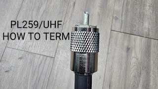 How to terminate a uhf connector PL259 [upl. by Hermann478]