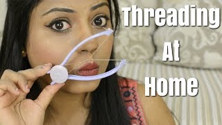 DIY Threading at home  Eyebrow Threading Face Threading for Women [upl. by Thera]