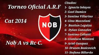 Torneo Oficial Rosarina Cat 2014 Nob A vs RC C 1er tiempo [upl. by Artinad]