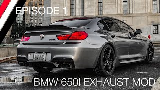 BMW 650i Exhaust Mod  Super loud going back to OEM setup [upl. by Atival]