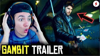 TRAILER DO GAMBIT  REACT FÃ TRAILER  Espaço Nerd [upl. by Ferd]