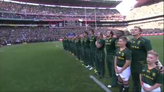 Anthems South Africa vs New Zealand  haka [upl. by Lyall]