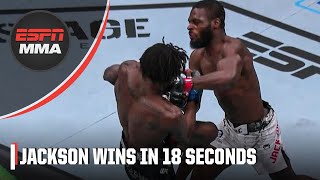 Montel Jackson knocks out Da’Mon Blackshear in 18 seconds at UFCDenver  ESPN MMA [upl. by Lovett346]